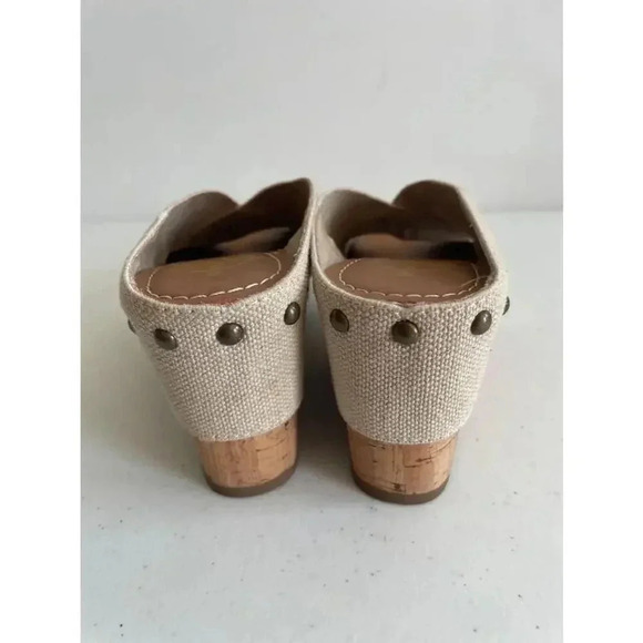Women's Crown Vintage Tan Canvas‎ Wedge Sandals Size 6.5 M EUC - Picture 5 of 8